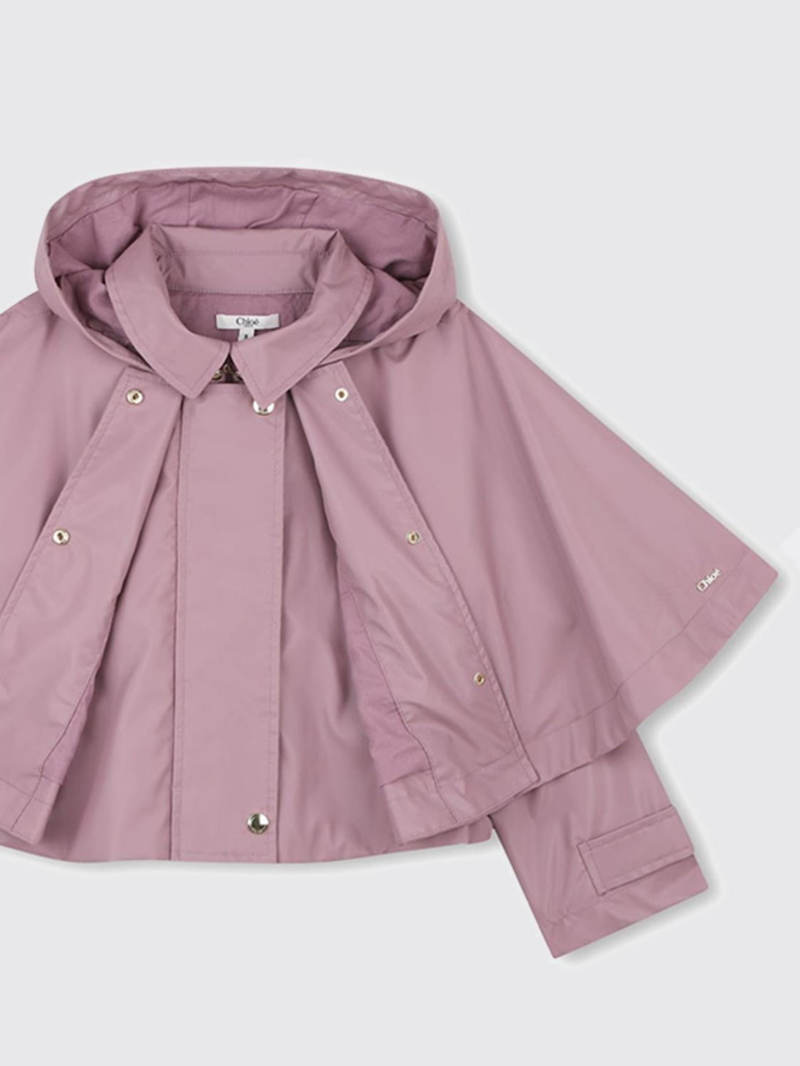 CHLOÉ COAT: Coat kids ChloÉ, Pink - Img 3