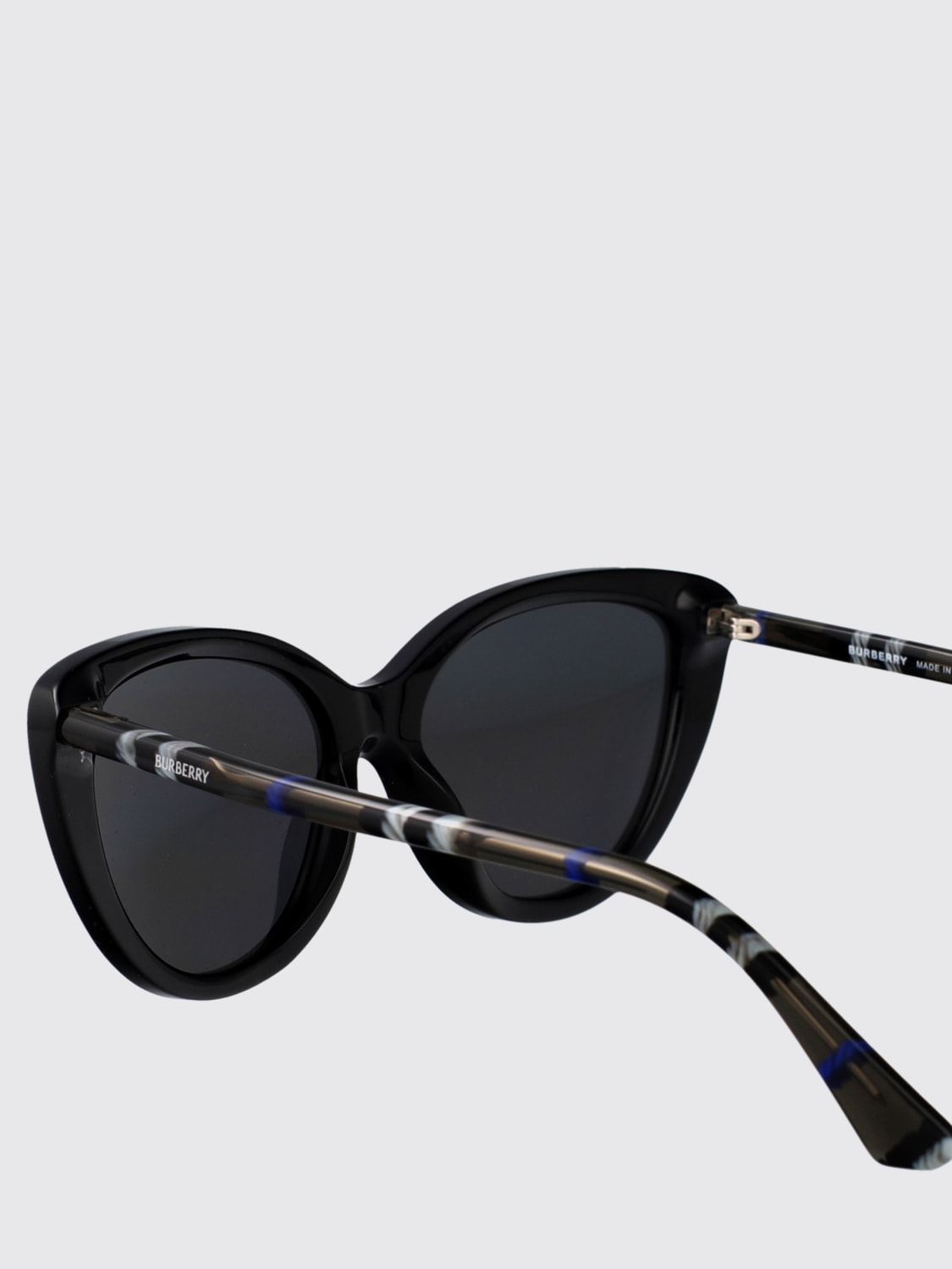 BURBERRY OCCHIALI DA SOLE: Occhiali da sole 0BE4457 Burberry in acetato , Nero - Img 4