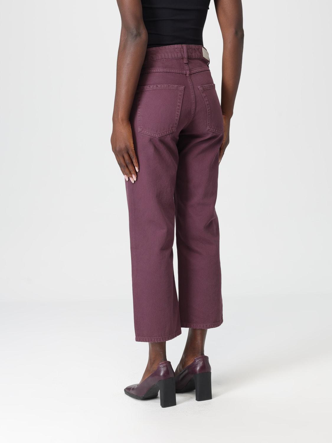 ICON DENIM LOS ANGELES JEANS: Jeans damen Icon Denim Los Angeles, Burgunderrot - Img 2