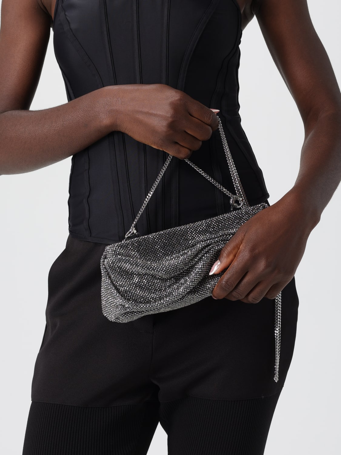 BENEDETTA BRUZZICHES CLUTCH: Clutch damen Benedetta Bruzziches, Silber - Img 2