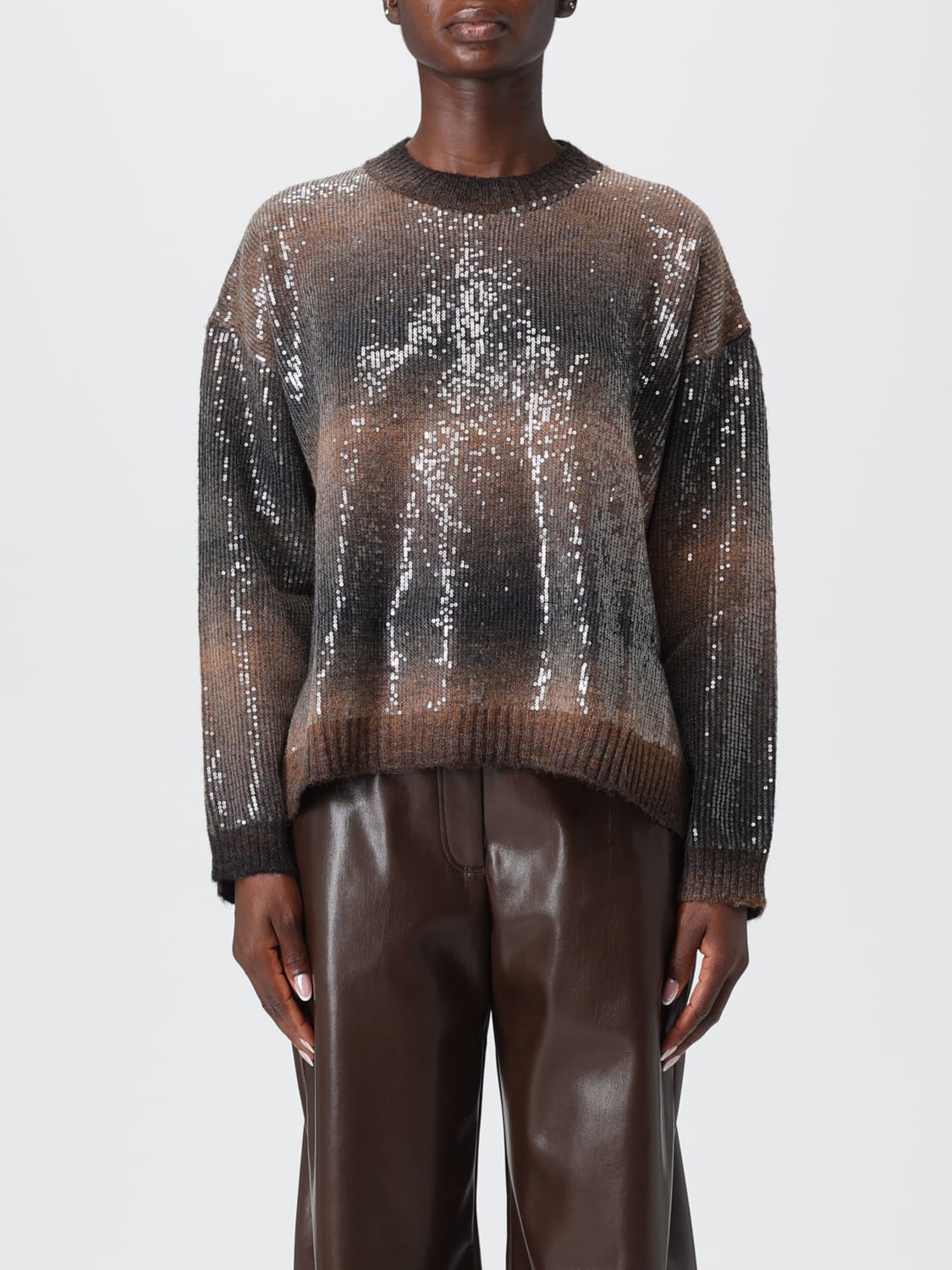 LIU JO PULLOVER: Pullover damen Liu Jo, Braun - Img 1