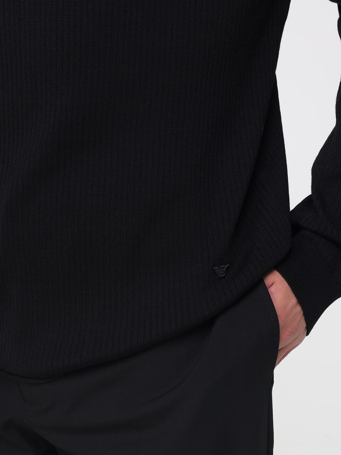 EMPORIO ARMANI SWEATER: Sweater men Emporio Armani, Black - Img 3