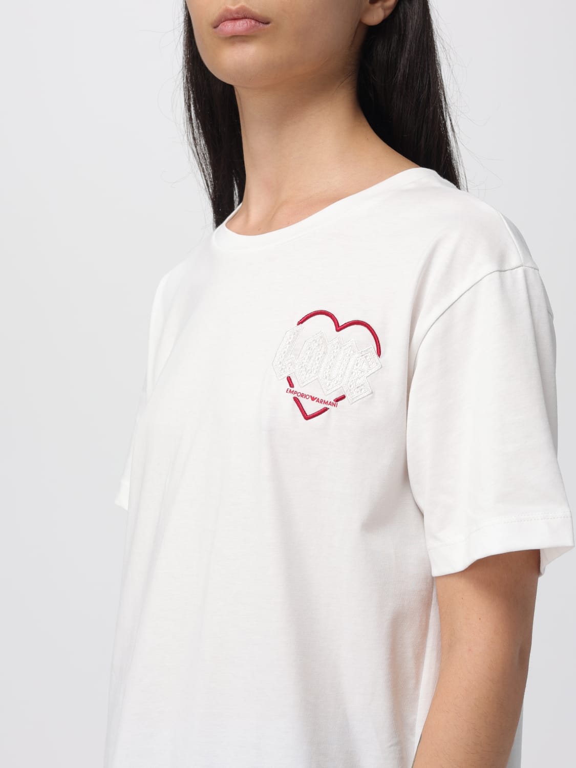 EMPORIO ARMANI CAMISETA: Camiseta mujer Emporio Armani, Blanco - Img 3