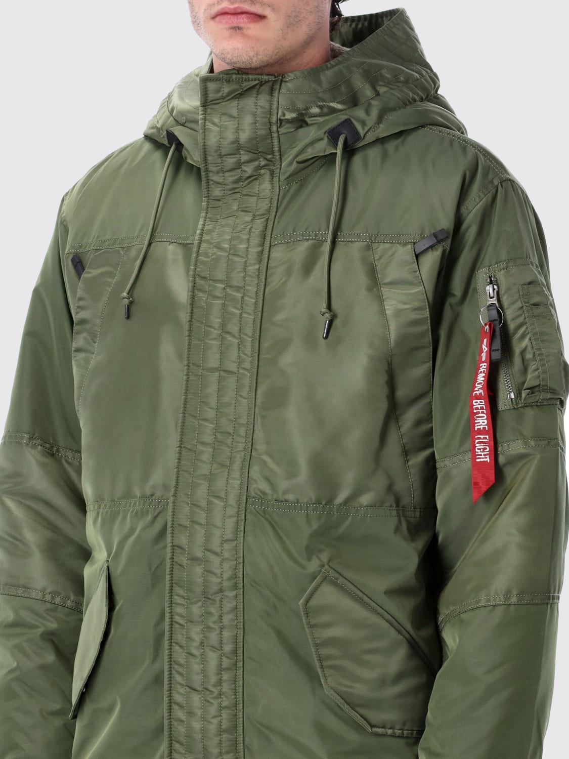 ALPHA INDUSTRIES COAT: Jacket men Alpha Industries, Green - Img 3