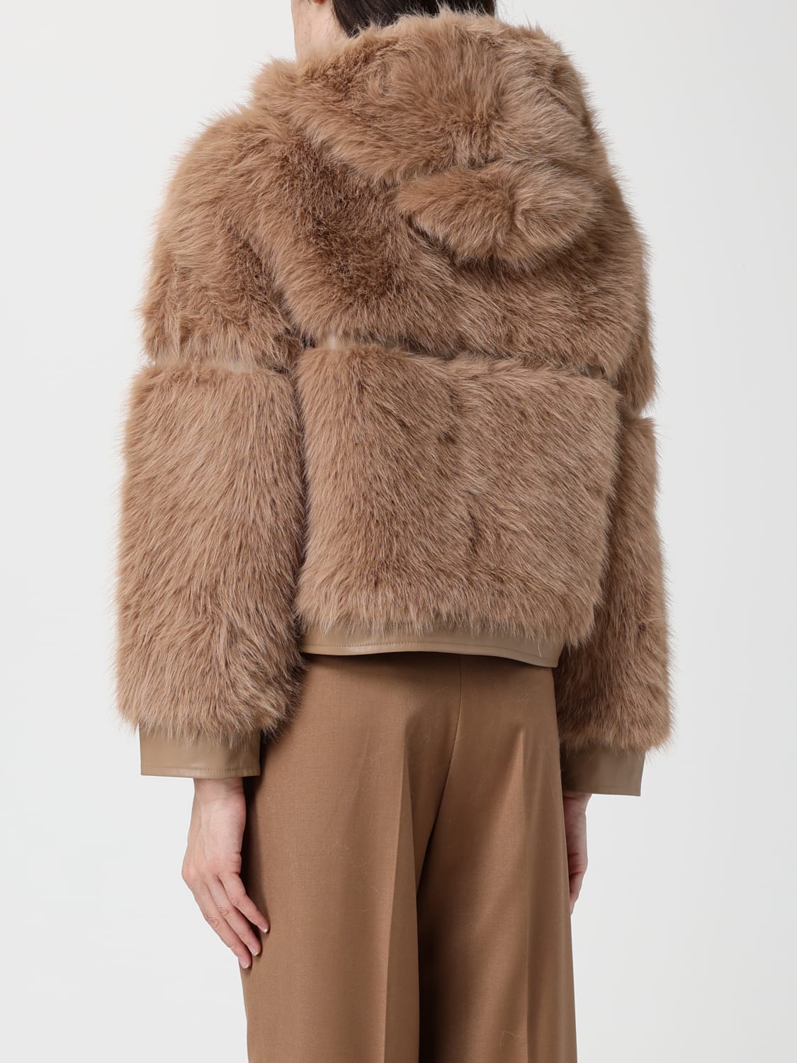 V73 FOURRURE: Blazer femme V73, Beige - Img 2