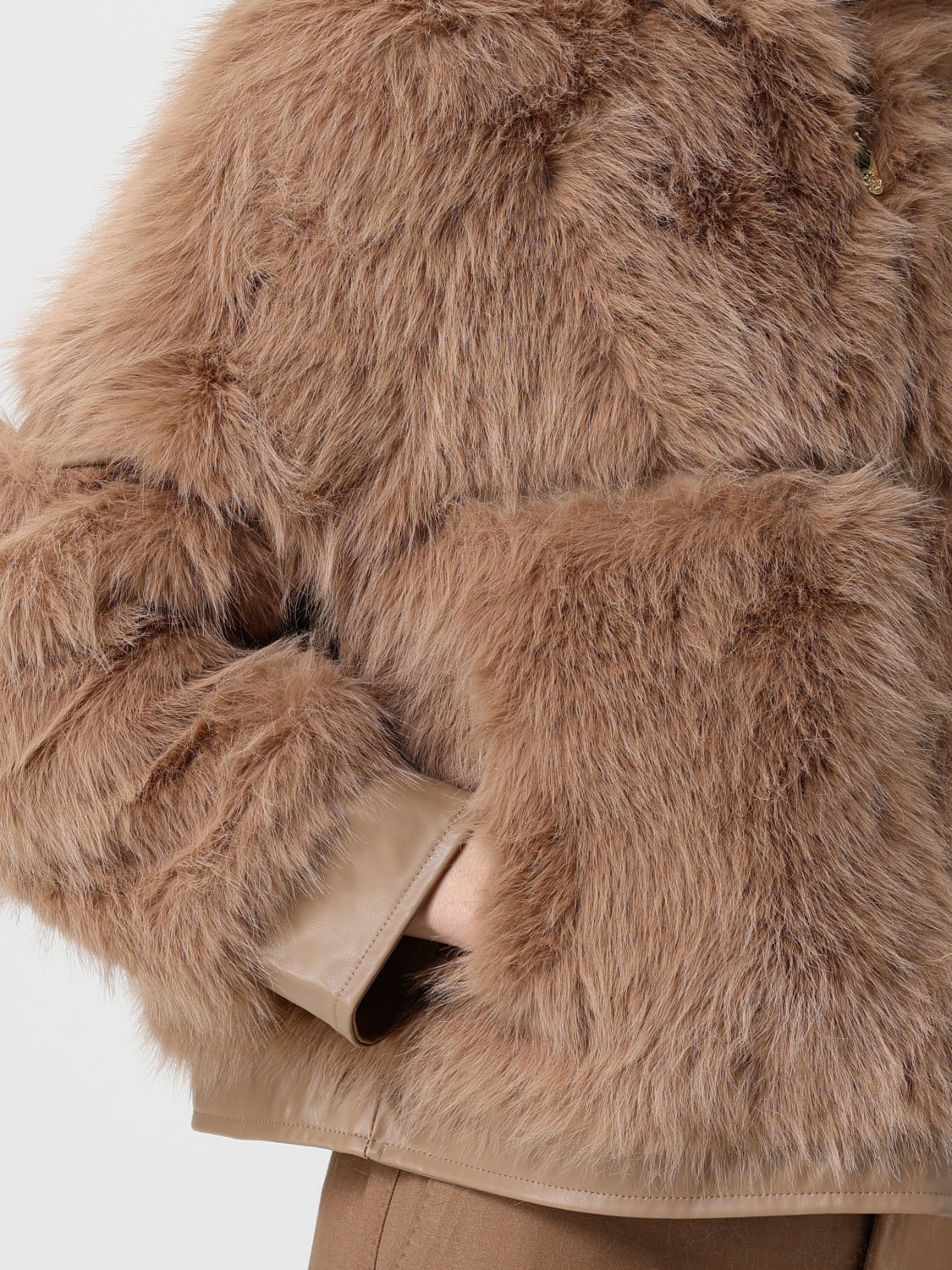 V73 FOURRURE: Blazer femme V73, Beige - Img 4