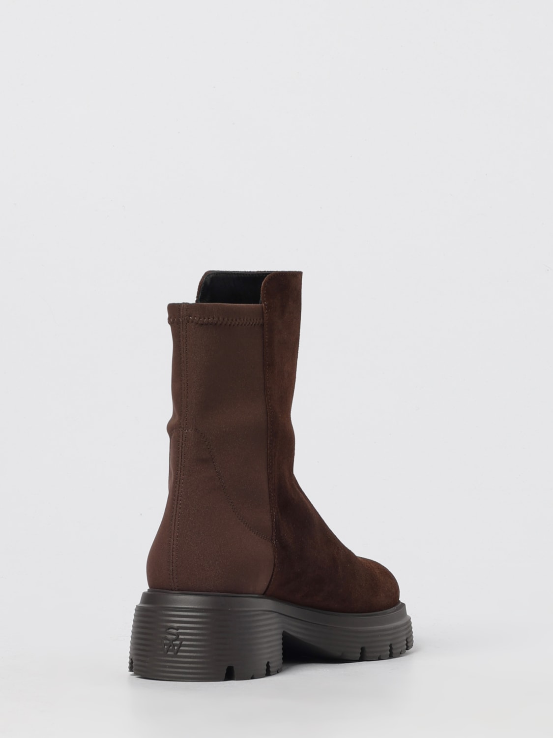 STUART WEITZMAN BOOTS: Flat ankle boot woman Stuart Weitzman, Brown - Img 3