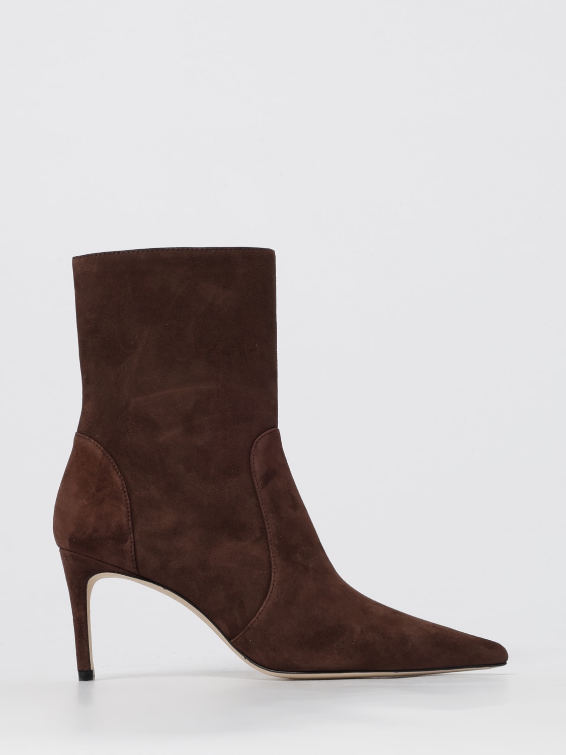 STUART WEITZMAN BOOTS: Flat ankle boot woman Stuart Weitzman, Brown - Img 1
