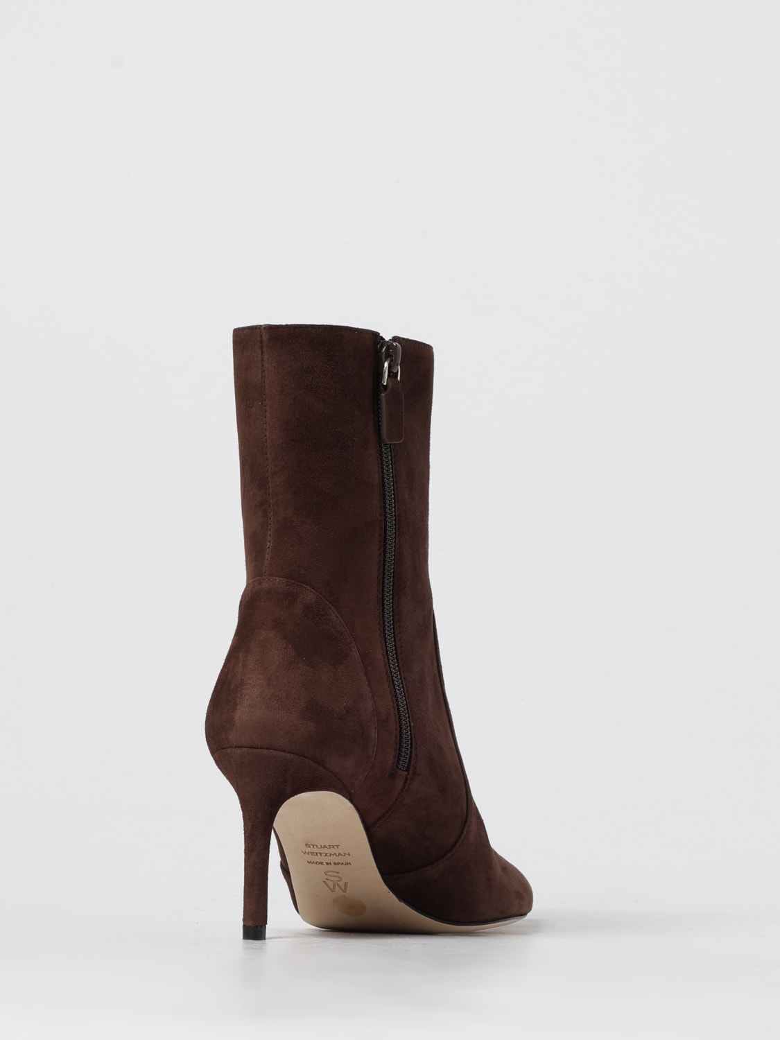 STUART WEITZMAN BOOTS: Flat ankle boot woman Stuart Weitzman, Brown - Img 3