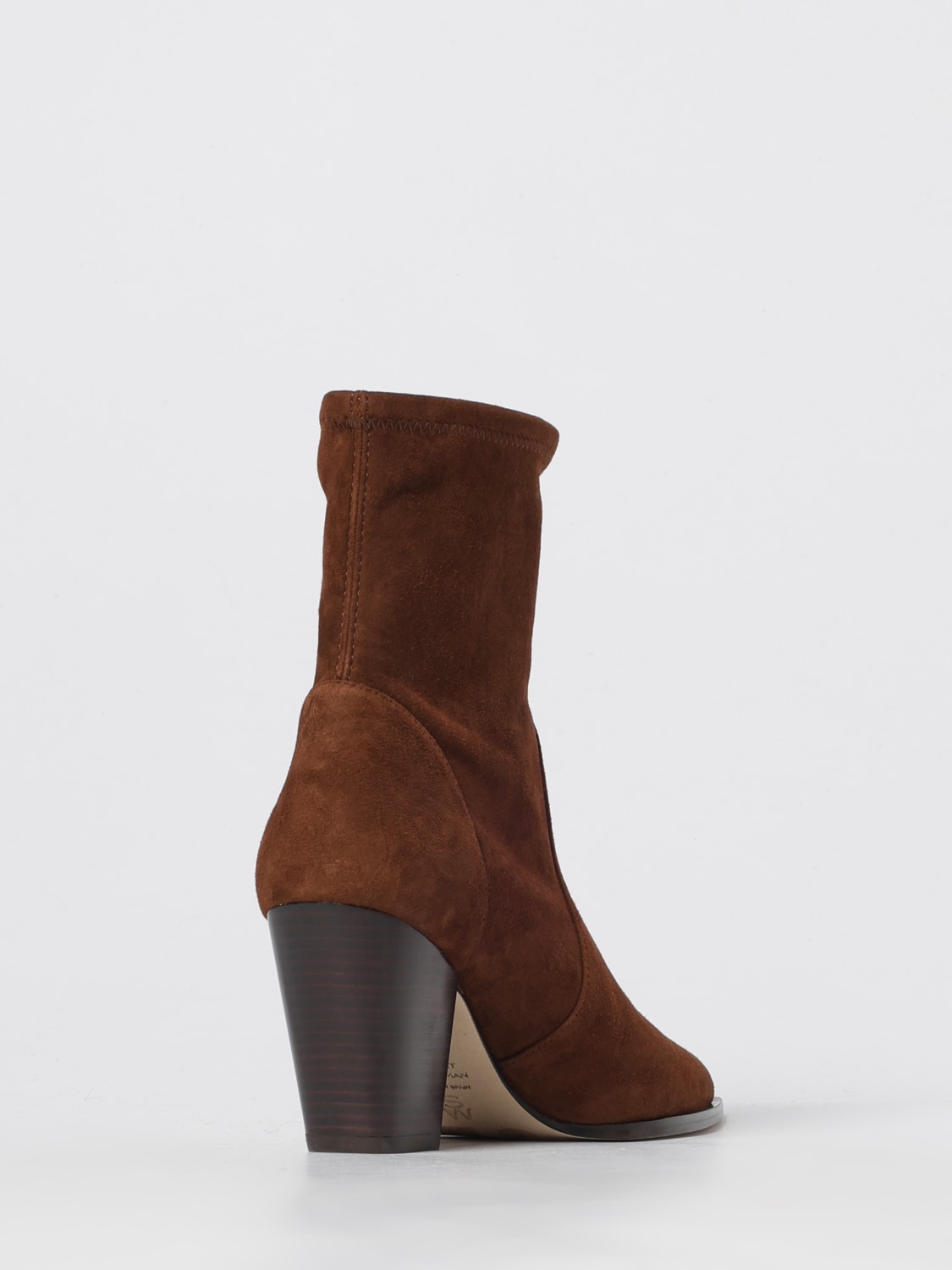 STUART WEITZMAN BOOTS: Flat ankle boot woman Stuart Weitzman, Brown - Img 3