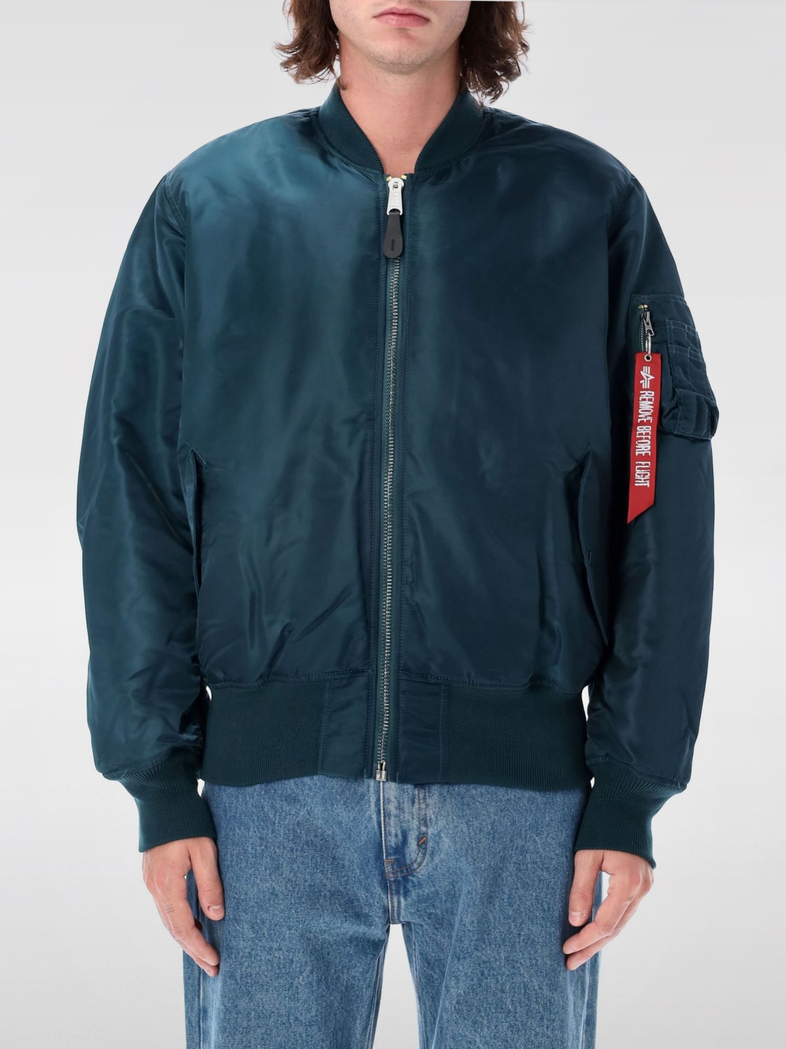 ALPHA INDUSTRIES JACKET: Jacket men Alpha Industries, Teal - Img 1