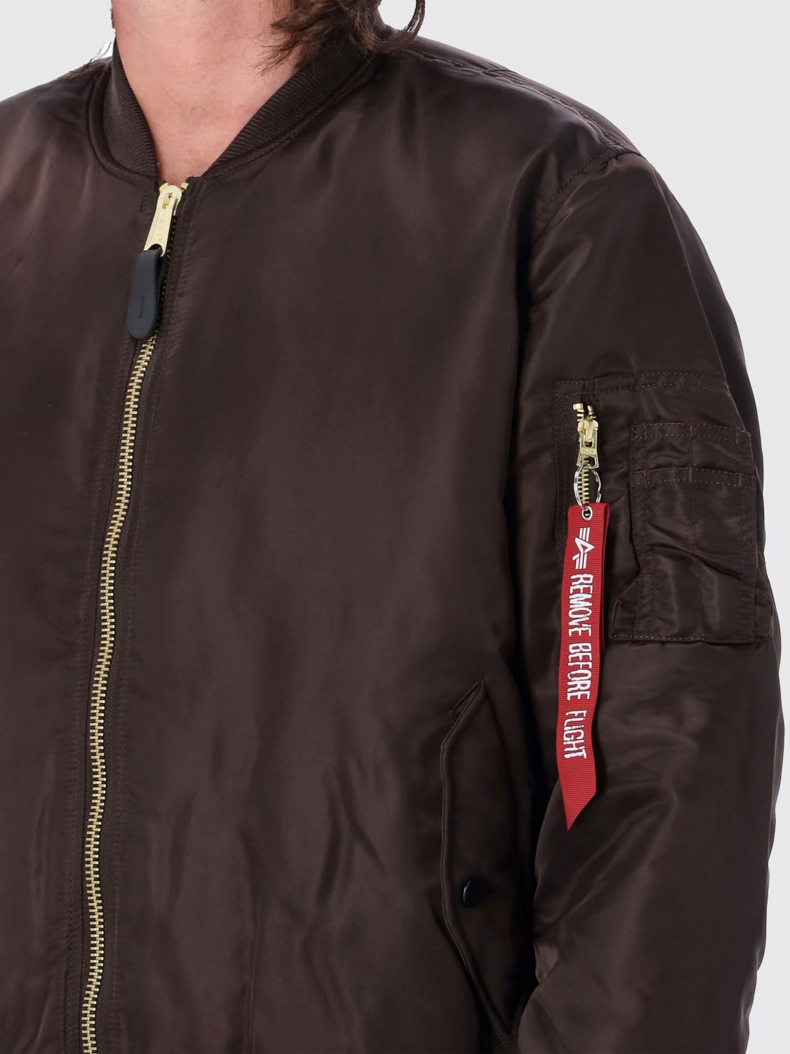 ALPHA INDUSTRIES JACKET: Jacket men Alpha Industries, Brown - Img 3