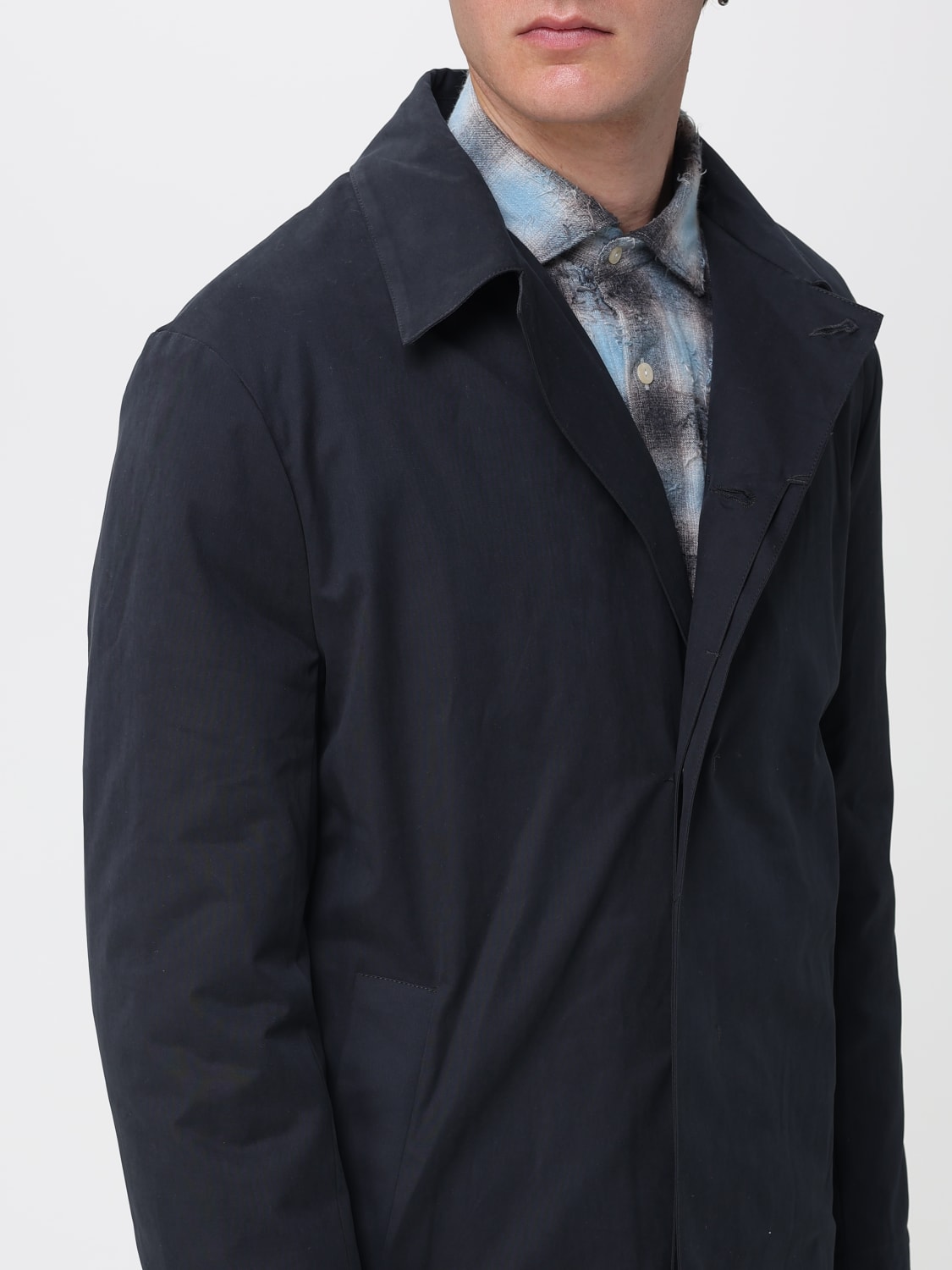 TINTORIA MATTEI COAT: Coat men Tintoria Mattei, Black - Img 4