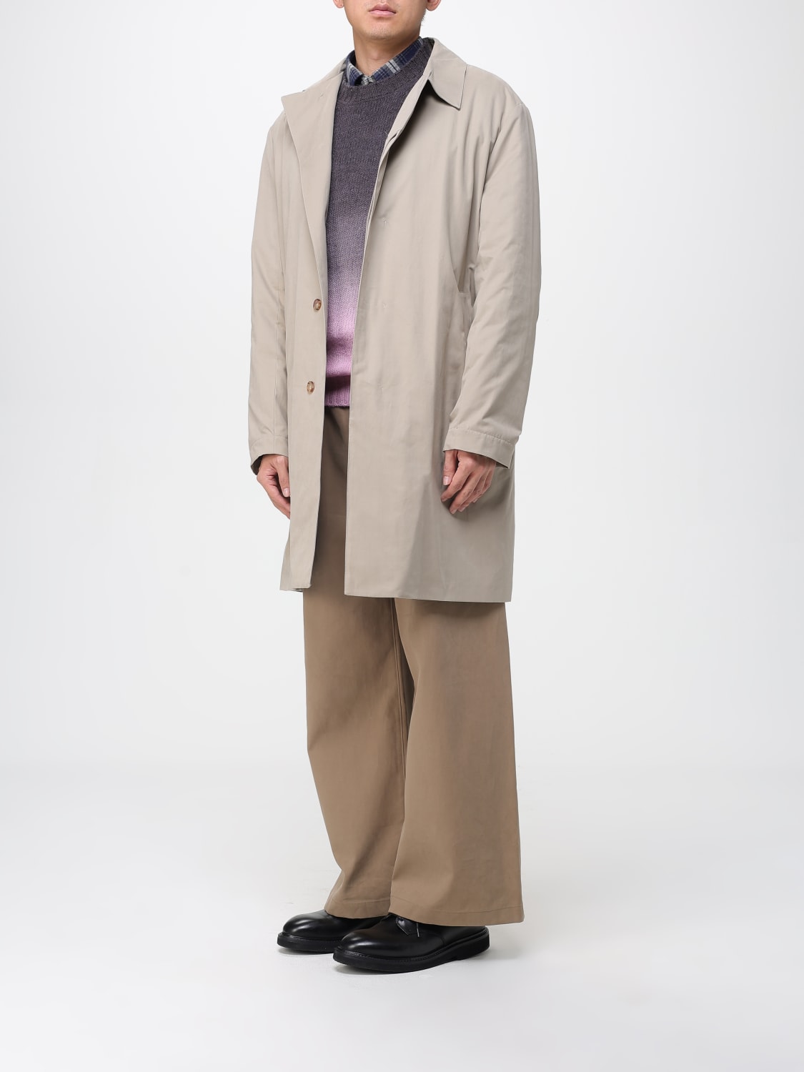 TINTORIA MATTEI COAT: Coat men Tintoria Mattei, Beige - Img 4