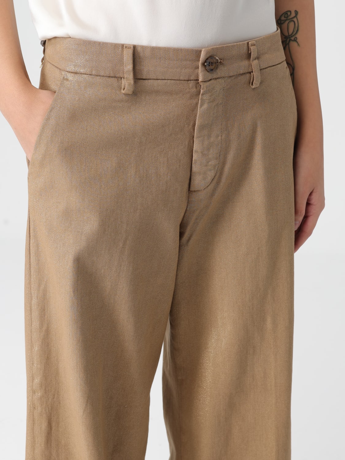 MASON'S PANTS: Pants woman Mason's, Beige - Img 3