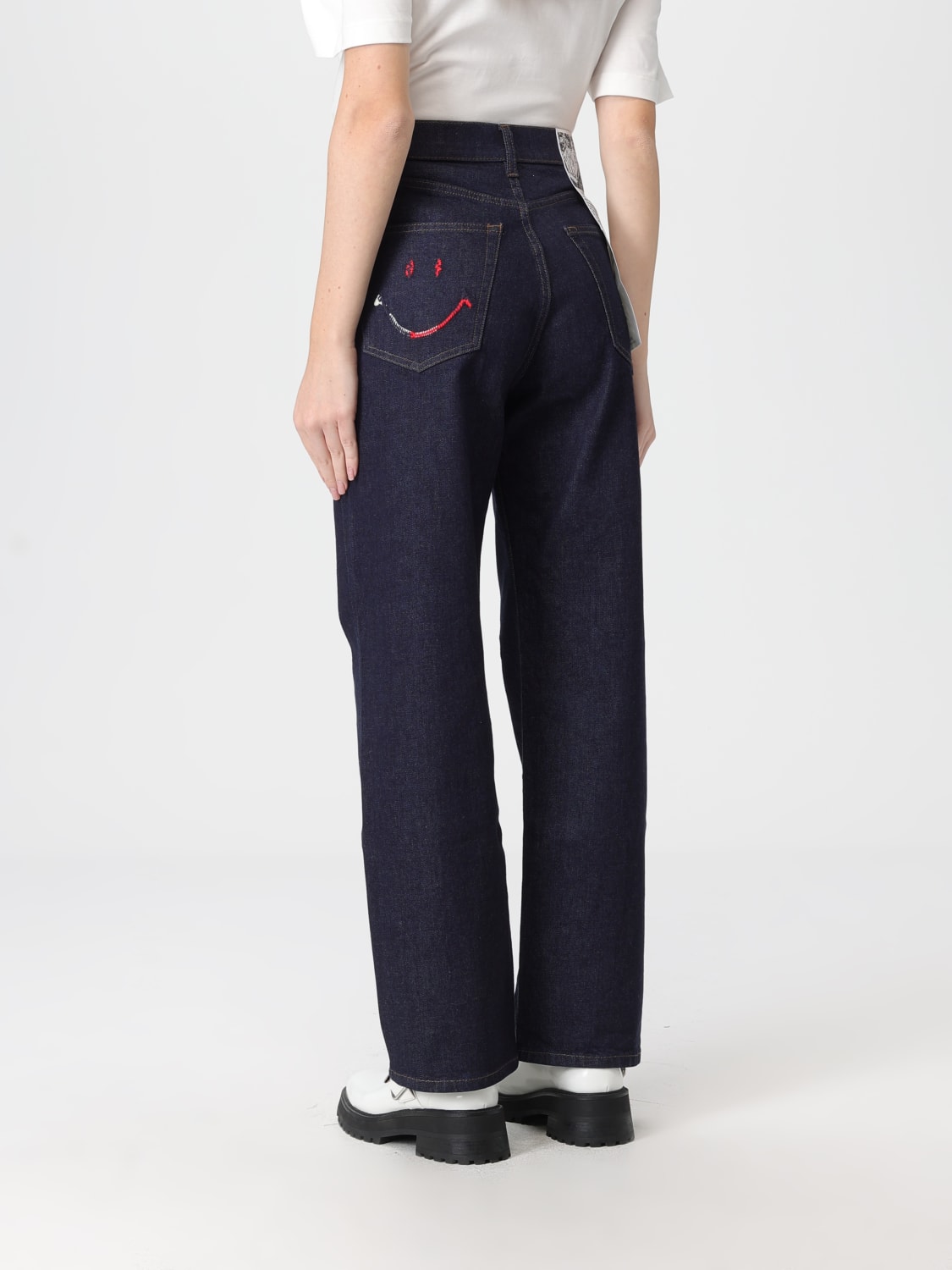 JOSHUA SANDERS JEANS: Pantalon femme Joshua Sanders, Bleu - Img 3