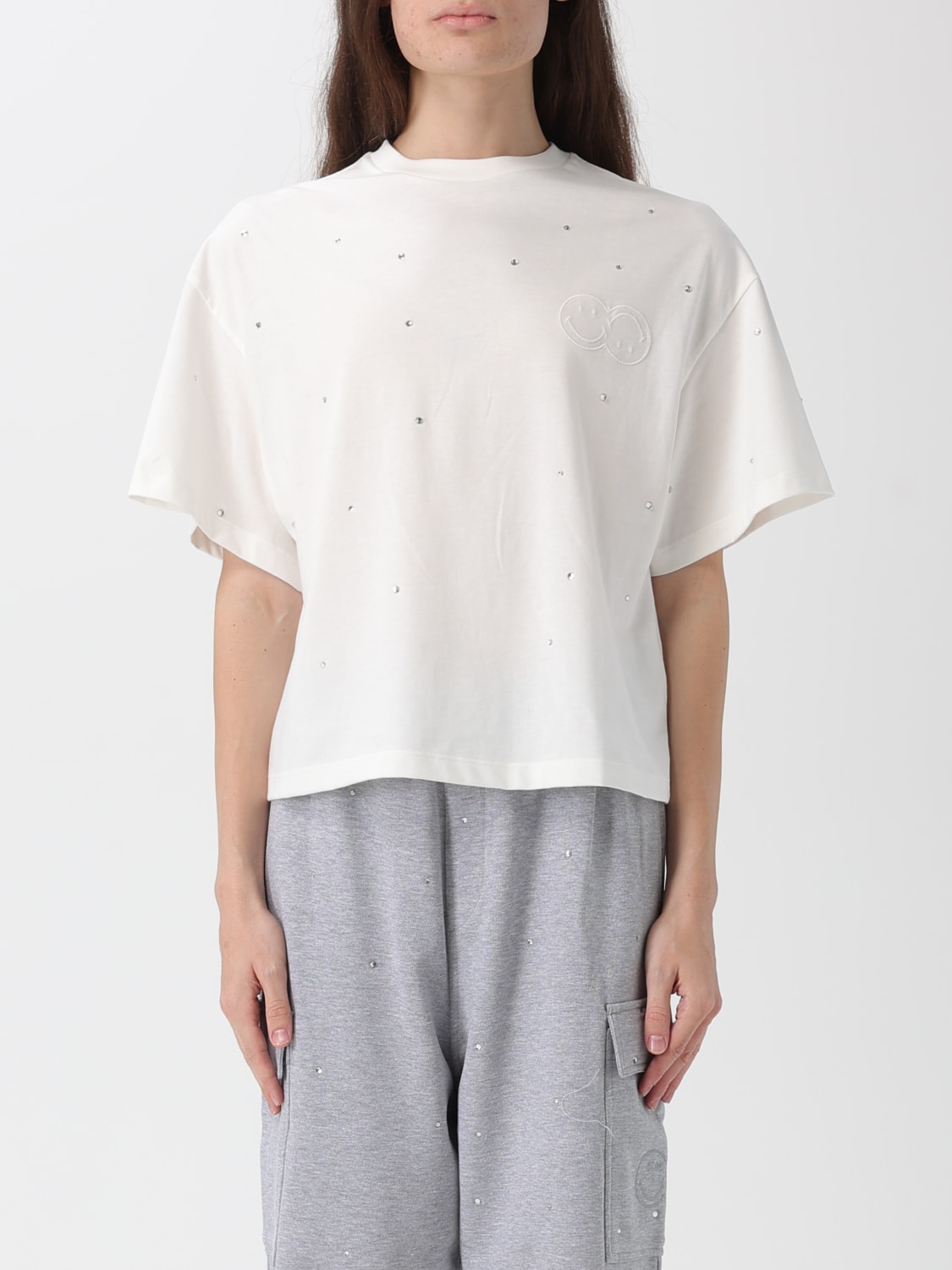 JOSHUA SANDERS T-SHIRT: T-shirt woman Joshua Sanders, Yellow Cream - Img 1