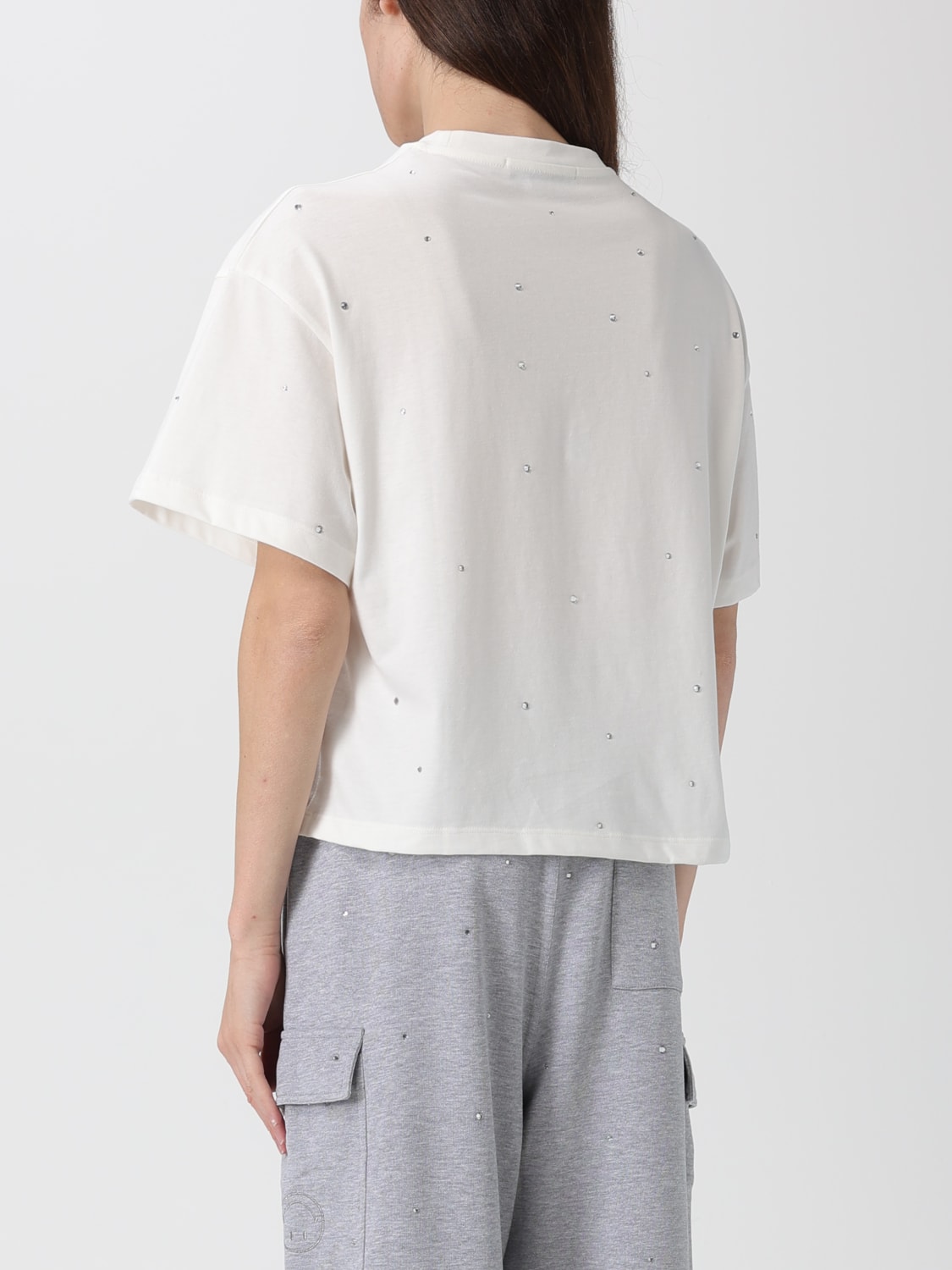 JOSHUA SANDERS T-SHIRT: T-shirt woman Joshua Sanders, Yellow Cream - Img 3