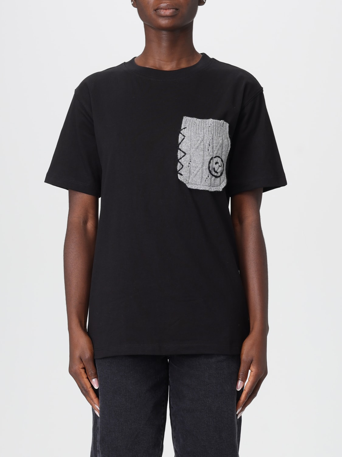 JOSHUA SANDERS T-SHIRT: T-shirt damen Joshua Sanders, Schwarz - Img 1