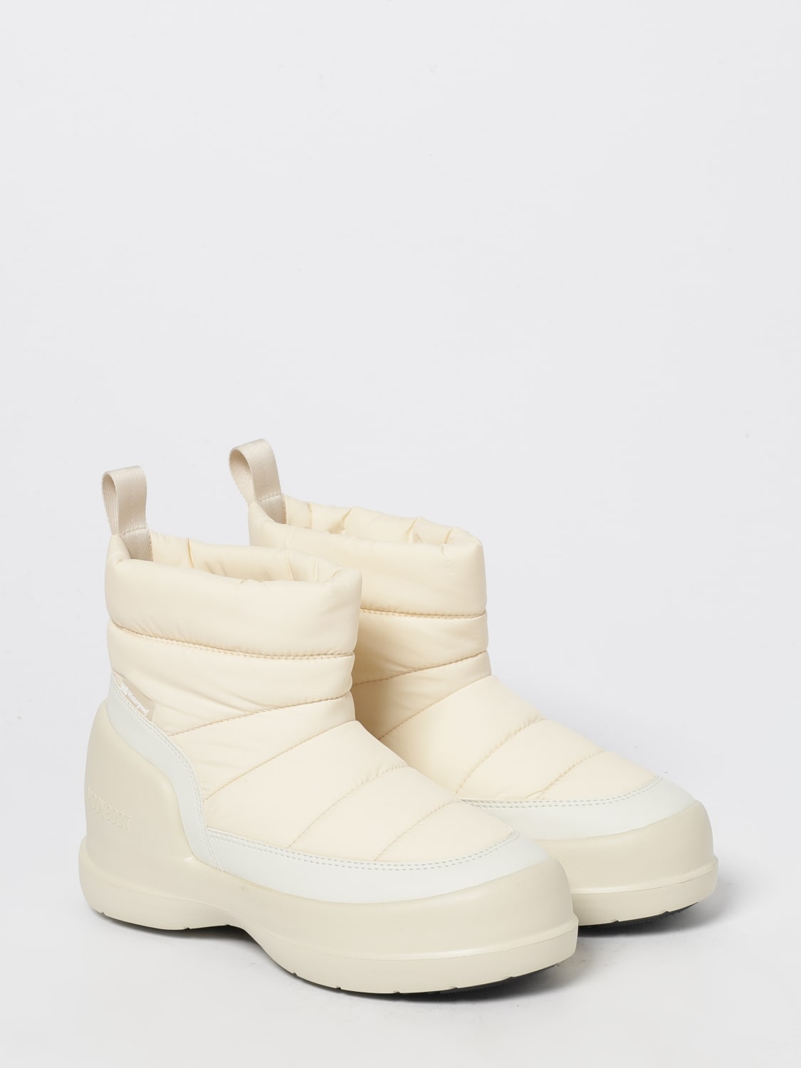 MOON BOOT BOOTS: Flat ankle boot woman Moon Boot, White - Img 2