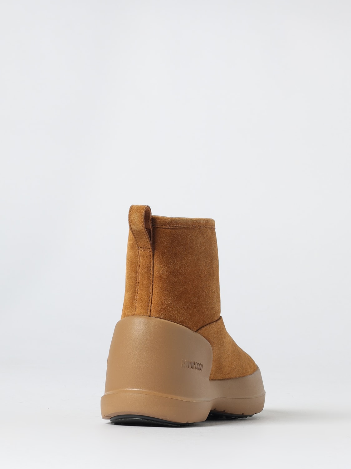 MOON BOOT BOOTS: Flat ankle boot woman Moon Boot, Beige - Img 3