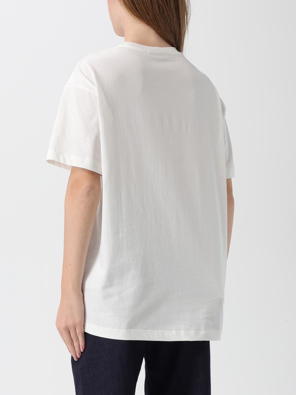 JOSHUA SANDERS T-SHIRTS: T-shirts in cotone stampata Joshua Sanders, Panna - Img 3