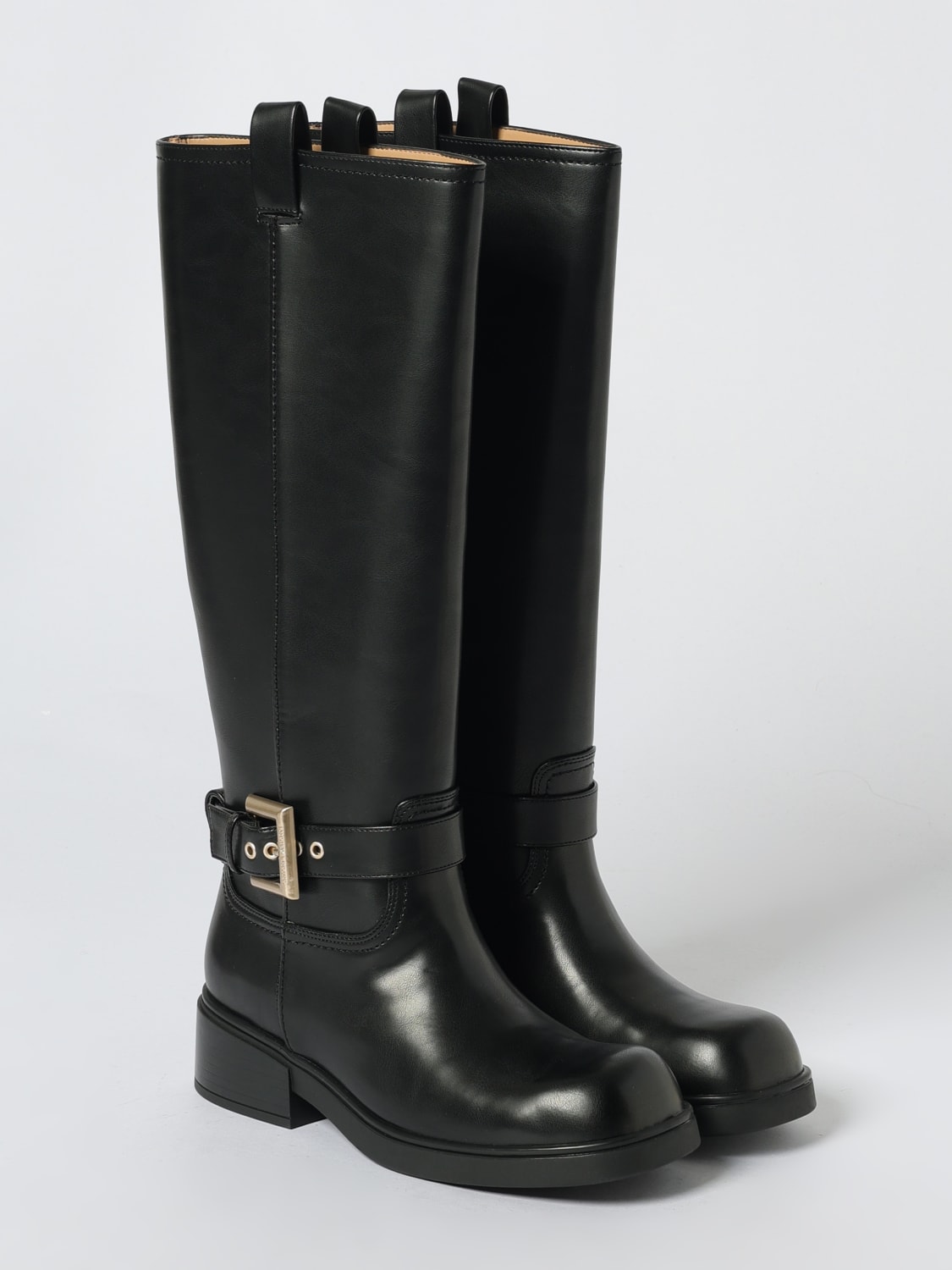 ARMANI EXCHANGE BOOTS: Flat ankle boot woman Armani Exchange, Black - Img 2