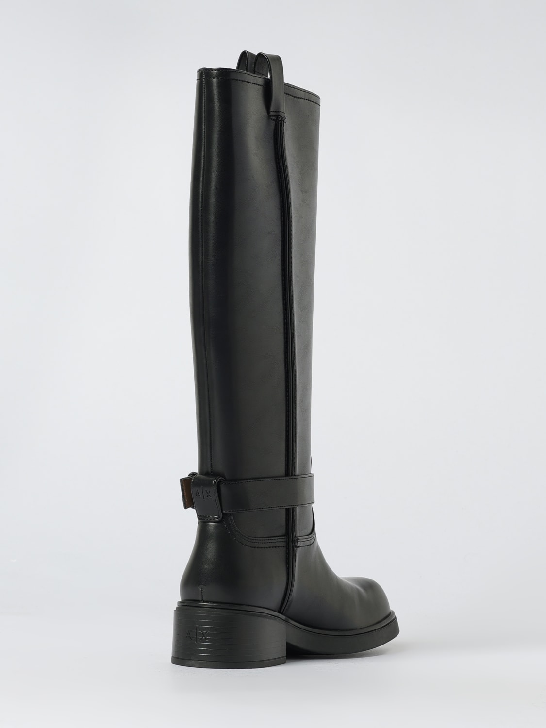 ARMANI EXCHANGE BOOTS: Flat ankle boot woman Armani Exchange, Black - Img 3