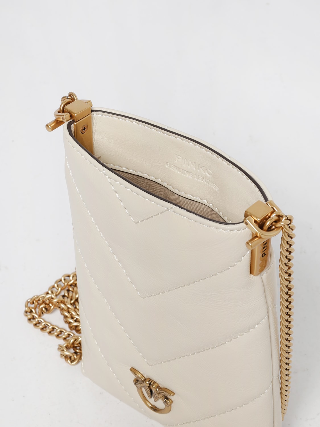 PINKO ACCESSOIRES TECH: Sac à main femme Pinko, Blanc - Img 3