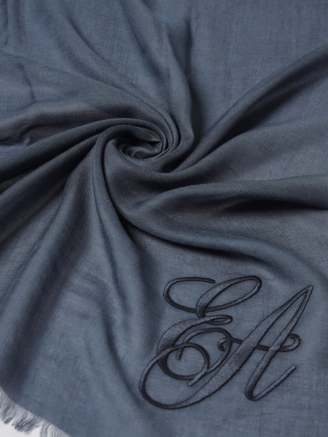 EMPORIO ARMANI BUFANDA: Bufanda mujer Emporio Armani, Azul Oscuro - Img 3