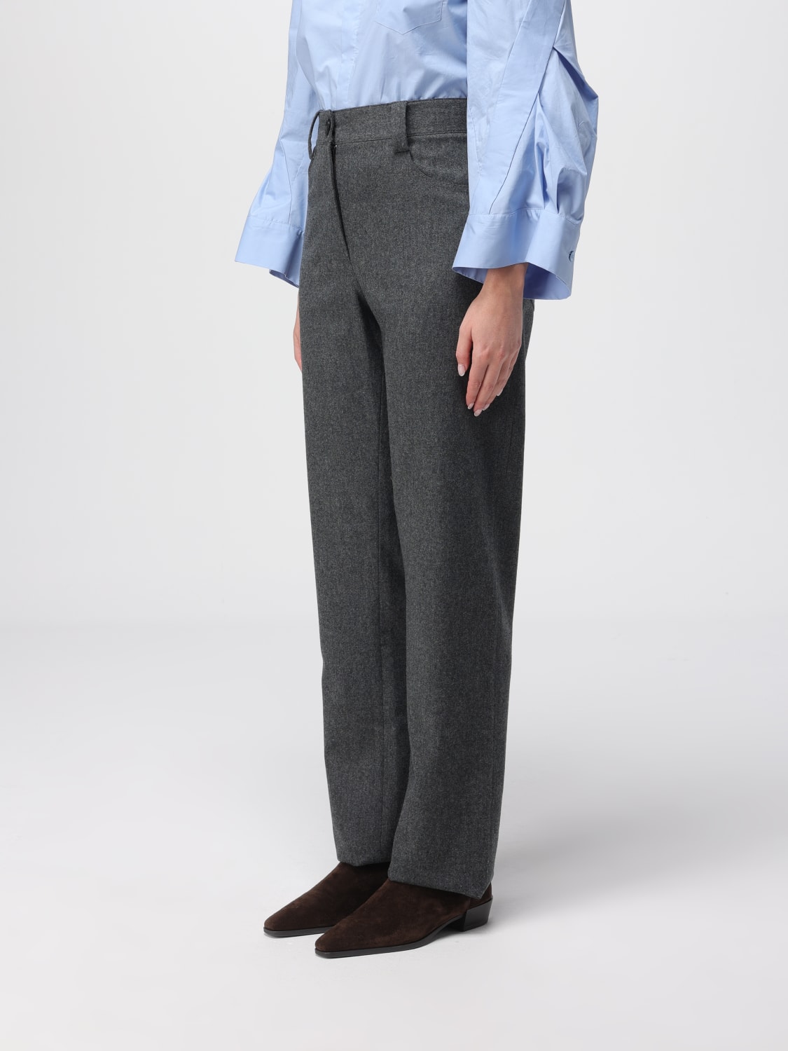 KHAITE PANTS: Pants woman Khaite, Grey - Img 4