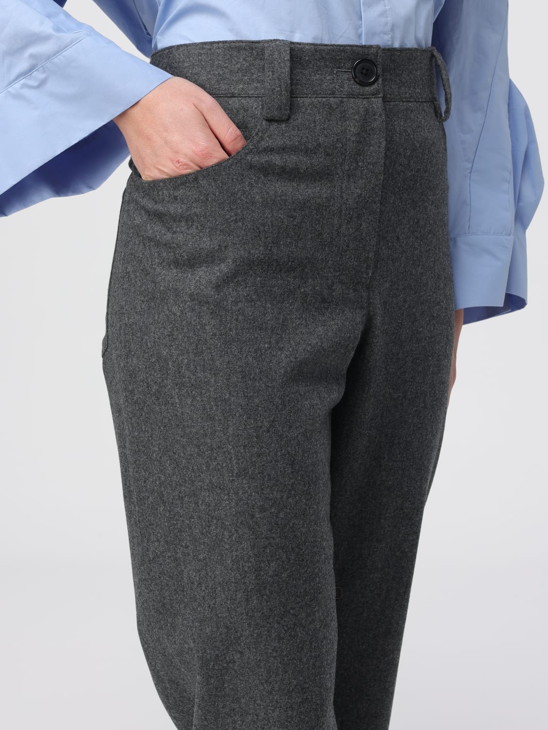 KHAITE PANTS: Pants woman Khaite, Grey - Img 5