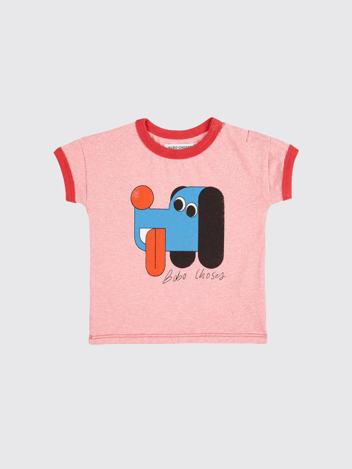 BOBO CHOSES T-SHIRT: T-shirt in cotone stampata Bobo Choses, Rosso - Img 1