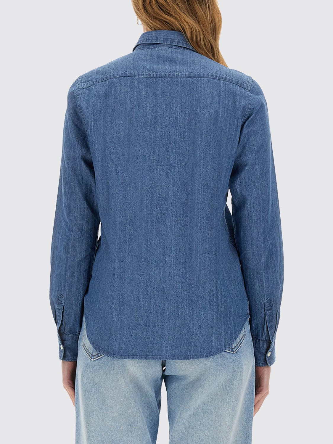 ASPESI HEMDBLUSE: Hemdbluse damen Aspesi, Denim - Img 3