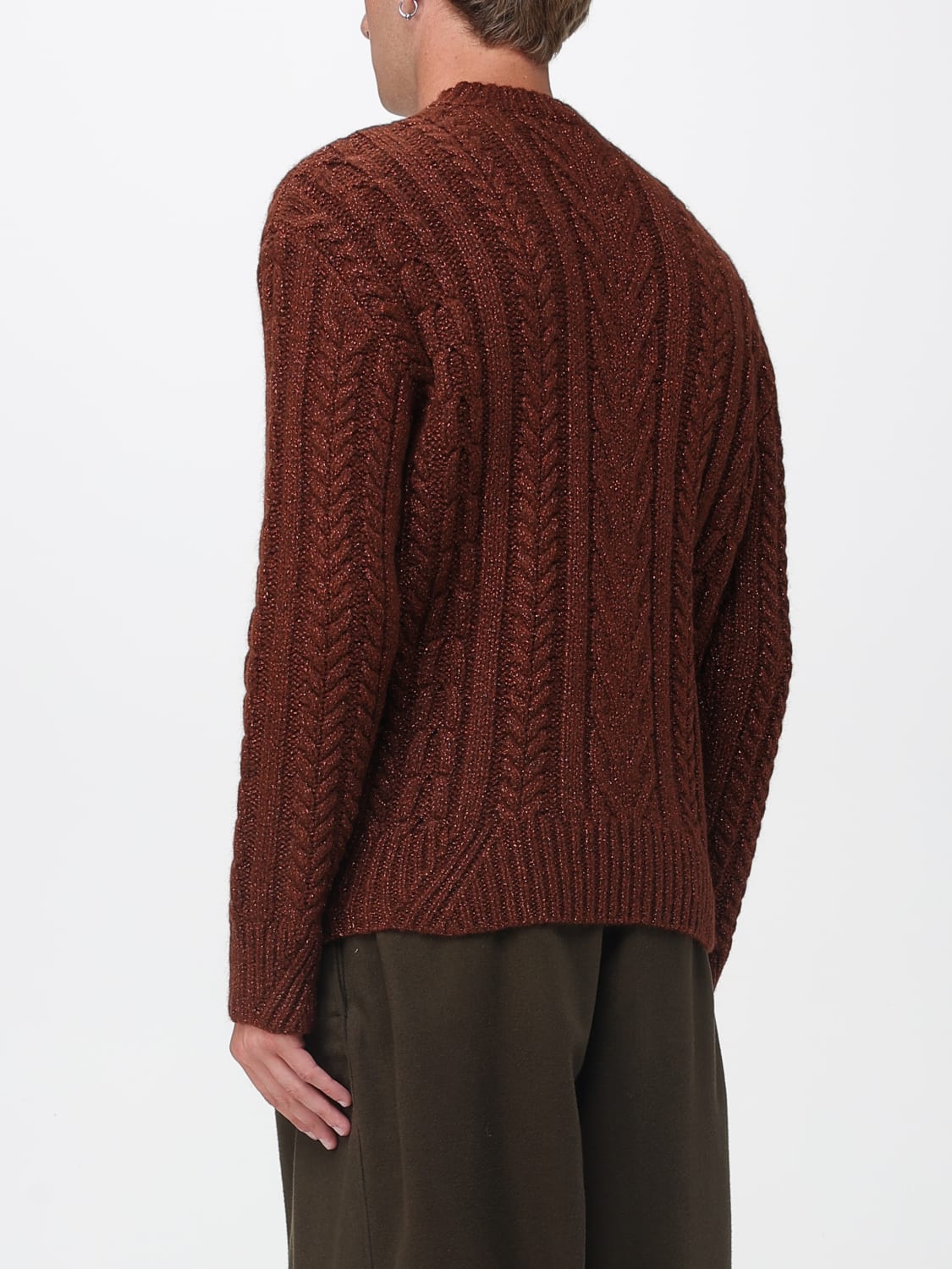 EMPORIO ARMANI SWEATER: Sweater men Emporio Armani, Brown - Img 3