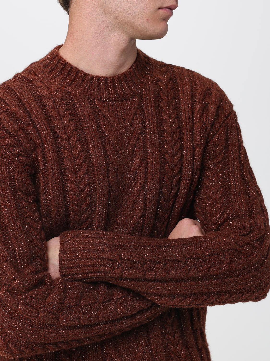 EMPORIO ARMANI SWEATER: Sweater men Emporio Armani, Brown - Img 4