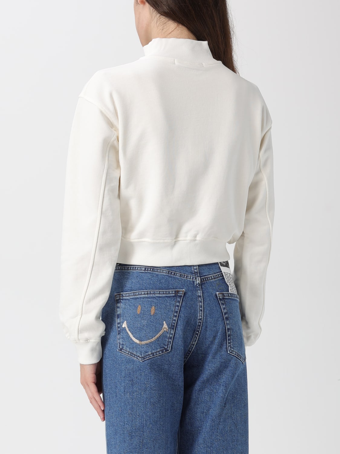 JOSHUA SANDERS SWEATSHIRT: Sweatshirt woman Joshua Sanders, Yellow Cream - Img 2