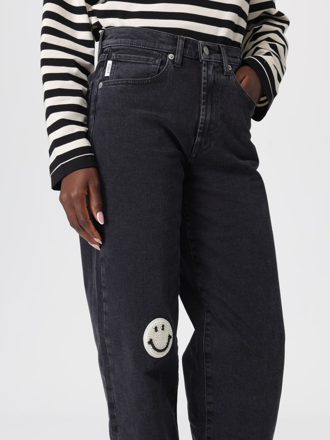 JOSHUA SANDERS JEANS: Jeans woman Joshua Sanders, Black - Img 4