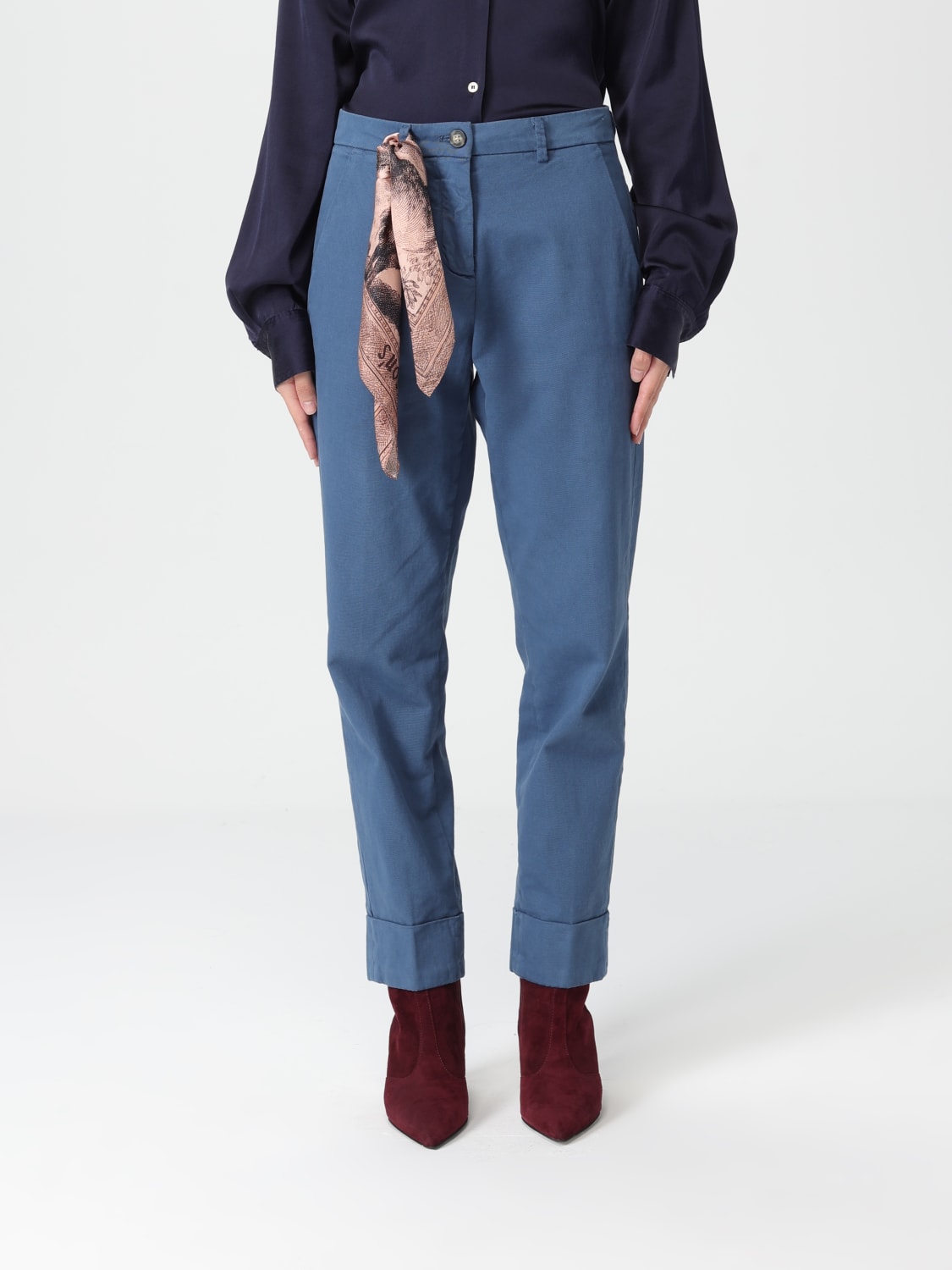 MASON'S PANTS: Pants woman Mason's, Blue - Img 1