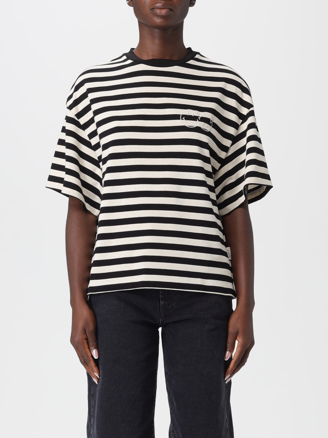 JOSHUA SANDERS T-SHIRT: T-shirt damen Joshua Sanders, Schwarz - Img 1