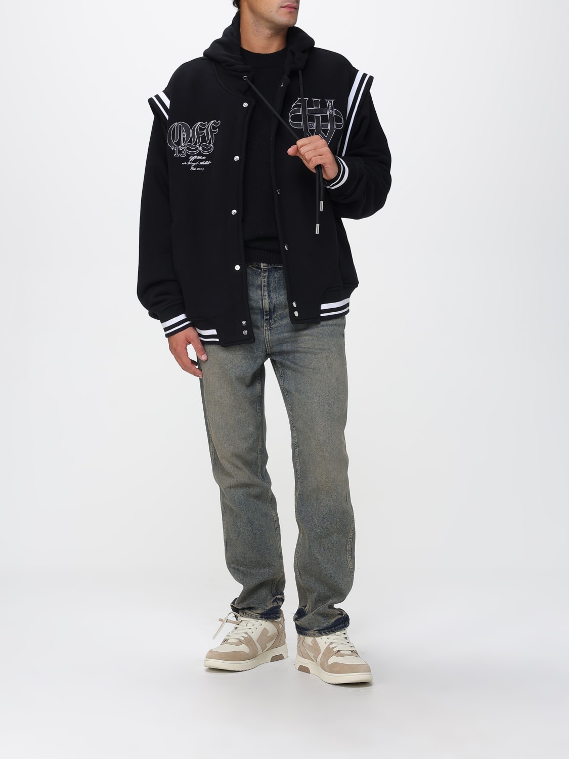 OFF-WHITE 卫衣: 卫衣 男士 Off-white, 黑色 - Img 2