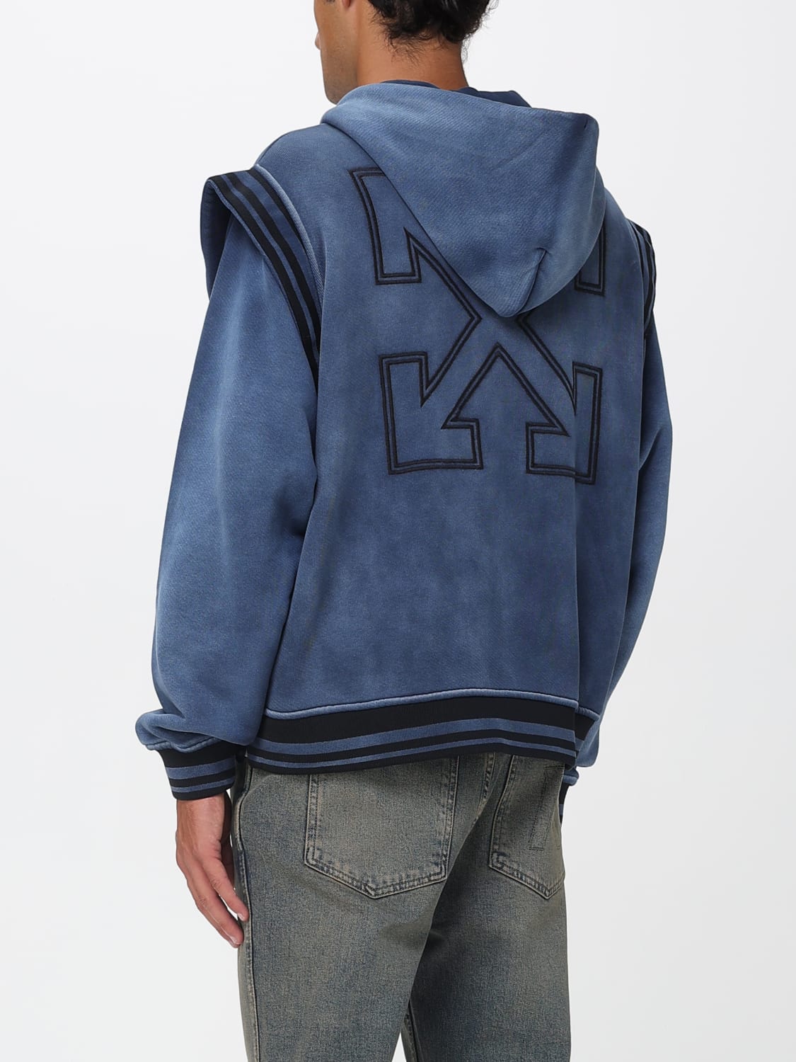 OFF-WHITE SWEATSHIRT: Sweatshirt men Off-white, Blue - Img 3