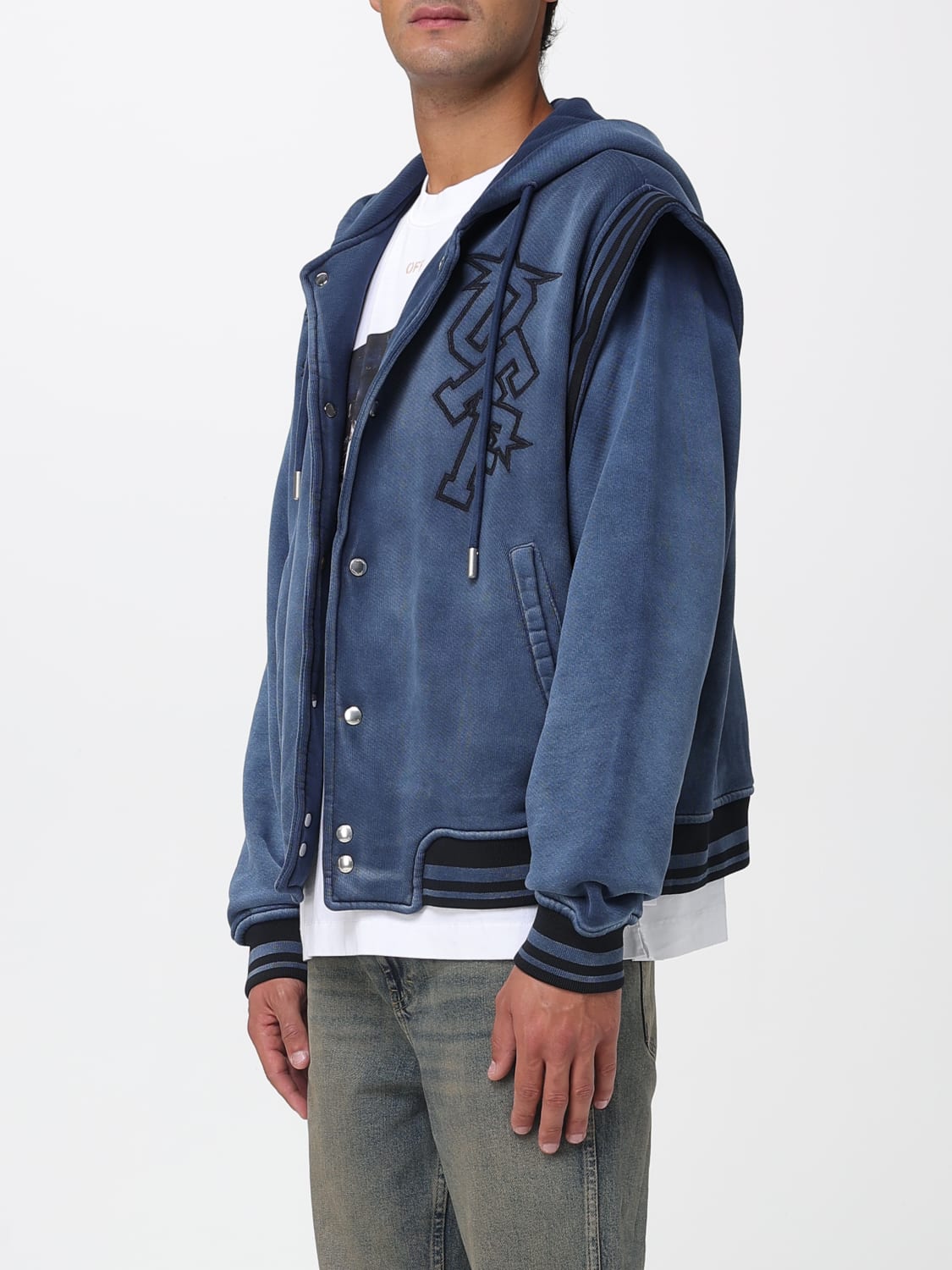OFF-WHITE SWEATSHIRT: Sweatshirt men Off-white, Blue - Img 4