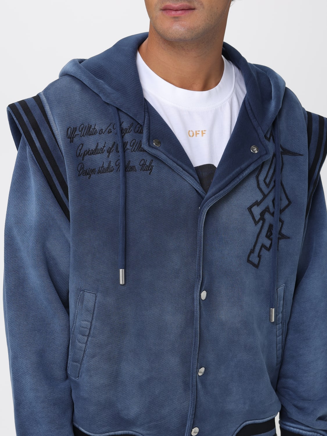OFF-WHITE SWEATSHIRT: Sweatshirt men Off-white, Blue - Img 5