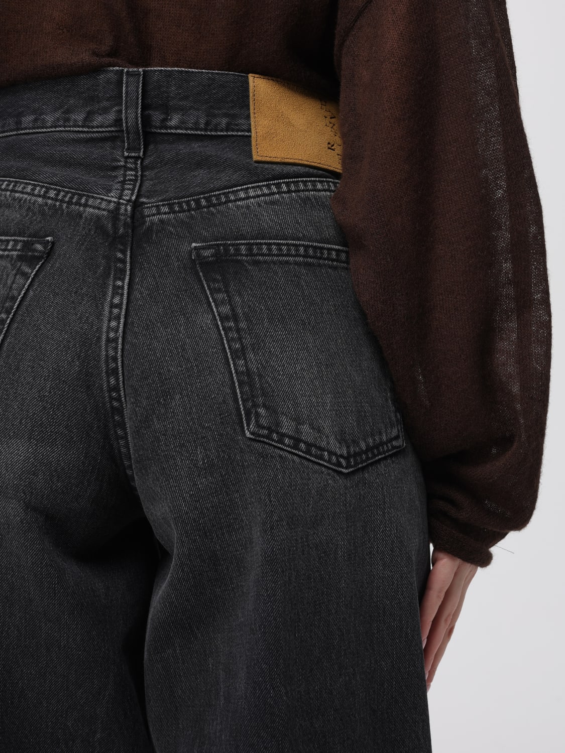 HAIKURE 牛仔裤: 牛仔裤 女士 Haikure, 黑色 - Img 4