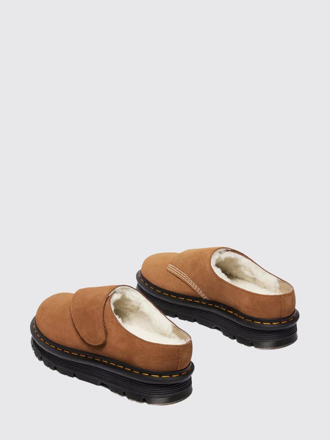 DR. MARTENS SCARPE BASSE: Mules Zebzag Anywair Dr. Martens in camoscio con rivestimento WarWair, Cammello - Img 3