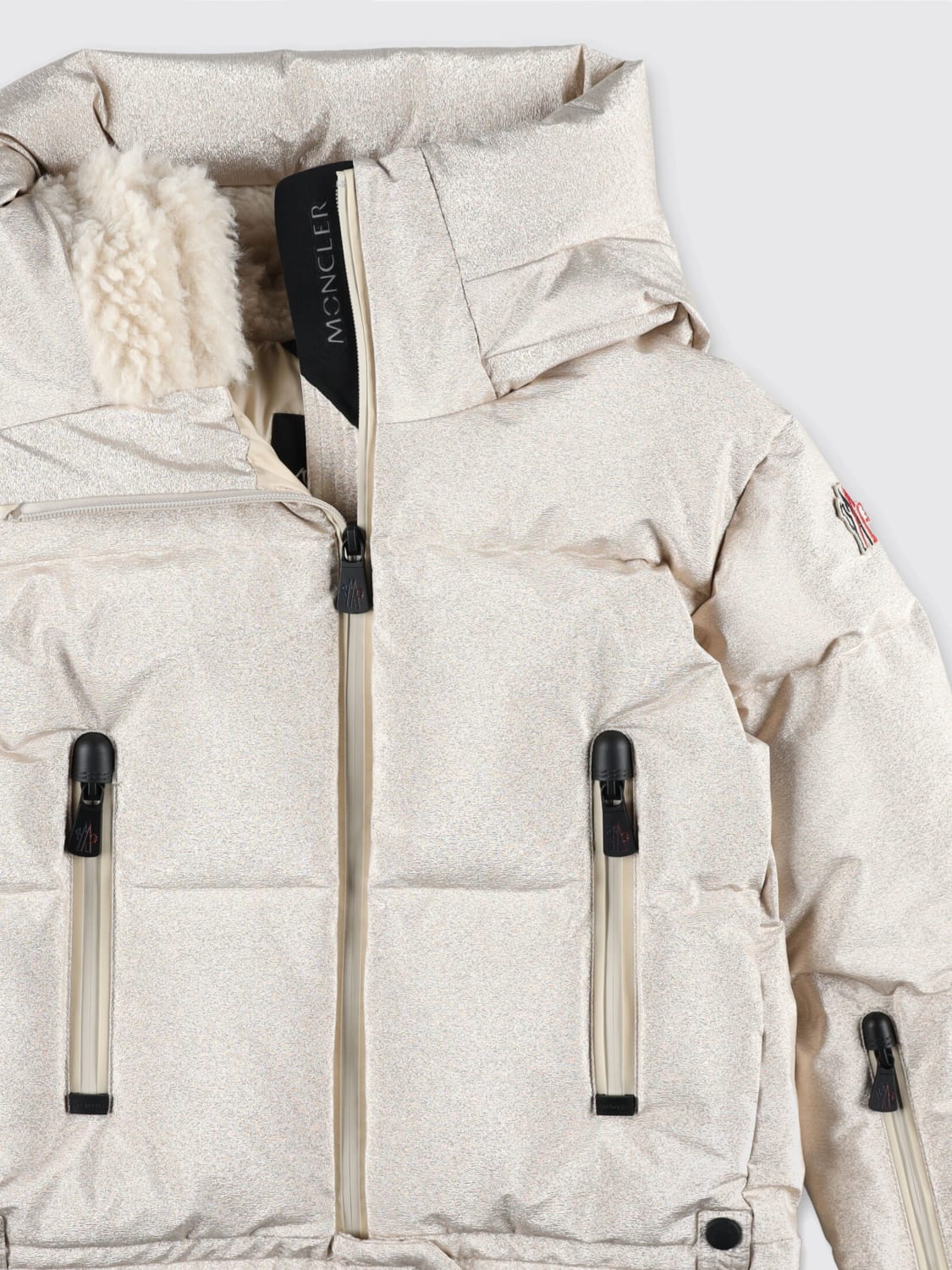 MONCLER 外套: 外套 儿童 Moncler, 珍珠色 - Img 3
