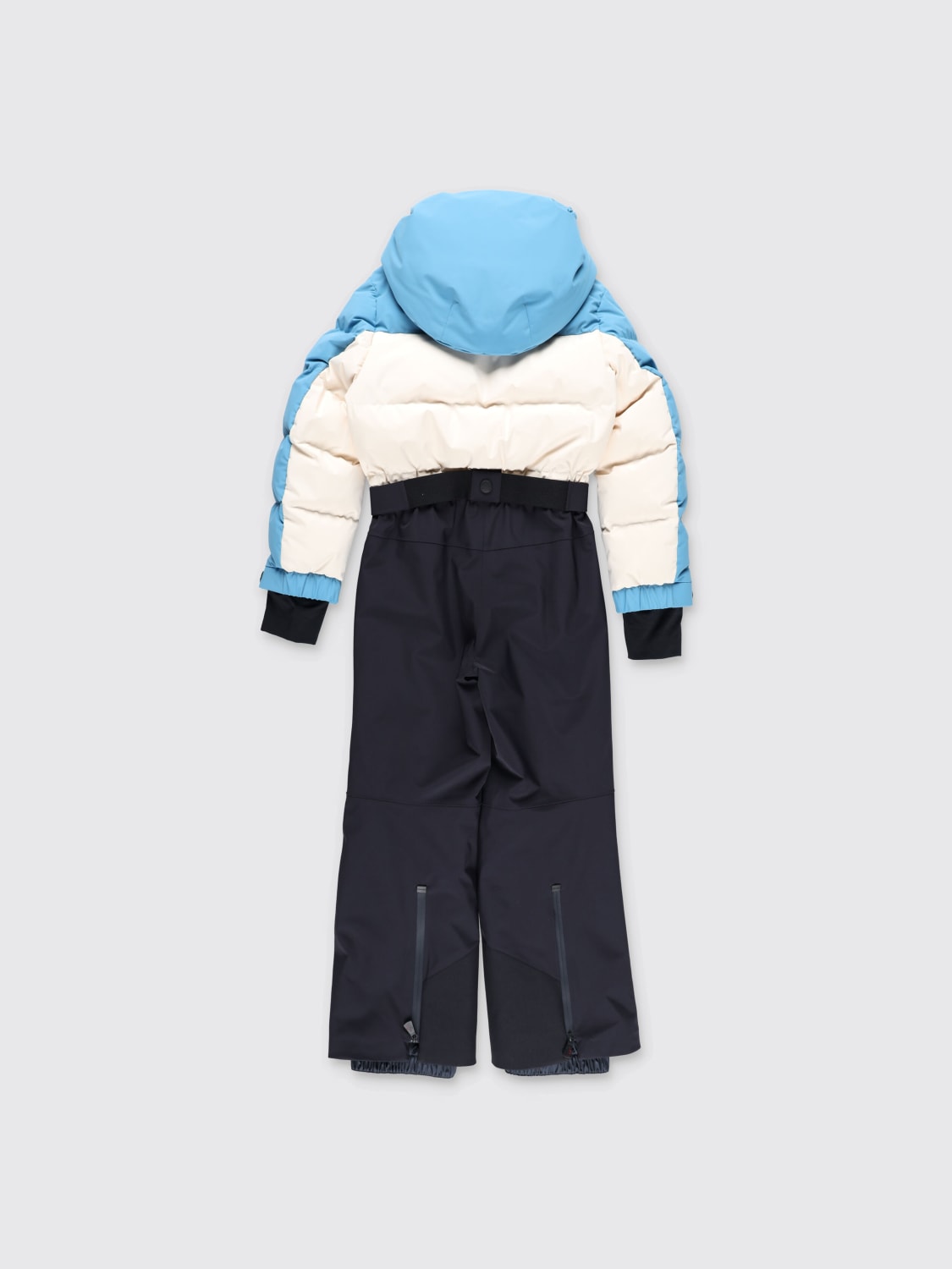 MONCLER TUTA: Tuta in nylon con logo Moncler , Rosso - Img 2