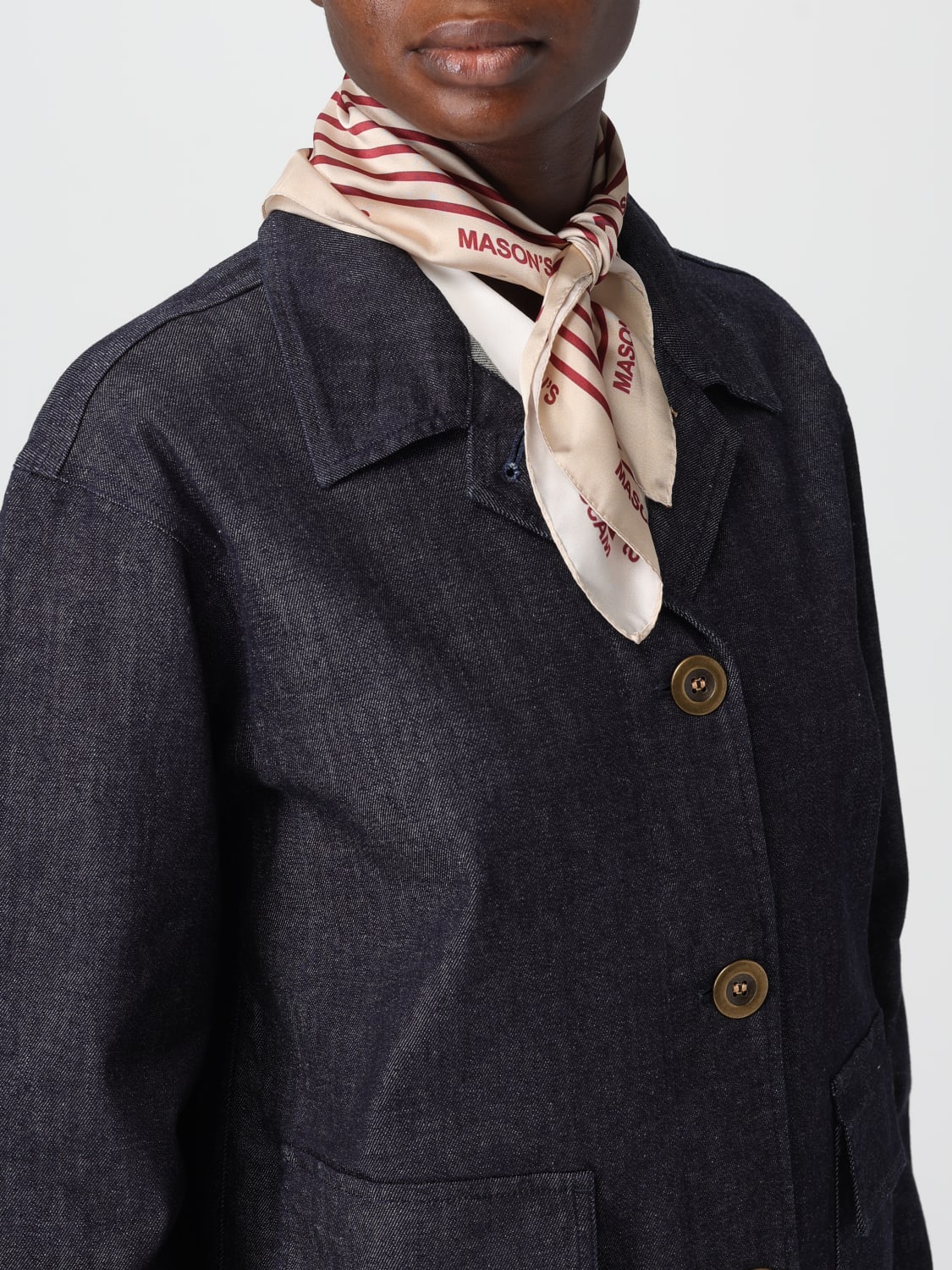 MASON'S JACKET: Blazer woman Mason's, Denim - Img 4