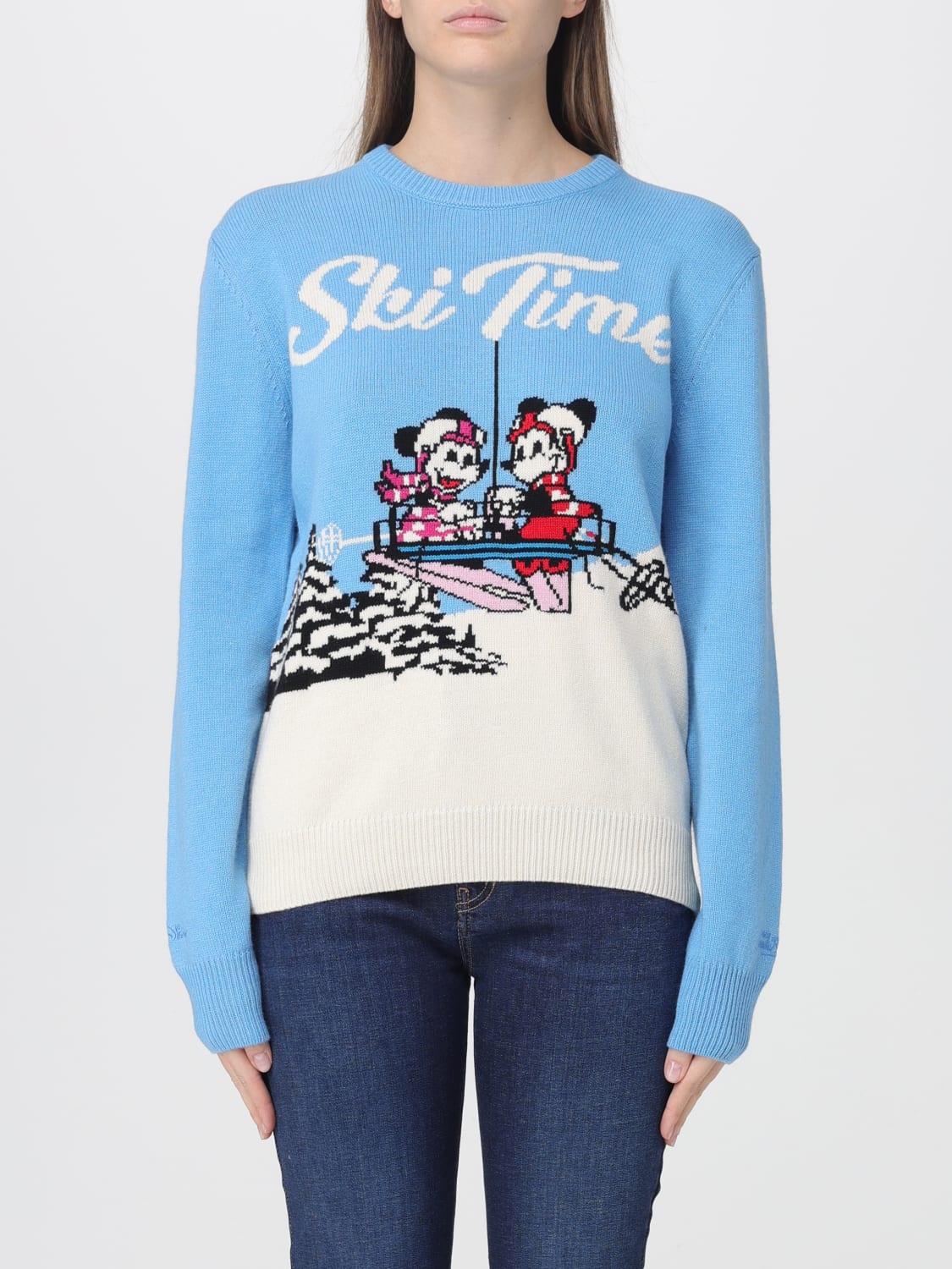 MC2 SAINT BARTH PULL: Pull femme Mc2 Saint Barth, Bleu Azur - Img 1